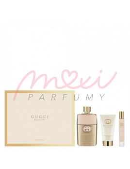 Gucci Guilty Pour Femme SET: Parfémovaná voda 90ml + Parfémovaná voda 15ml + Tělové mléko 50ml