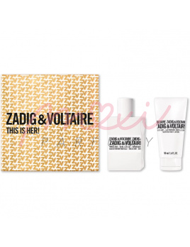 Zadig & Voltaire This is Her!, Set: Parfumovaná voda 50ml + Tělové mléko 50ml