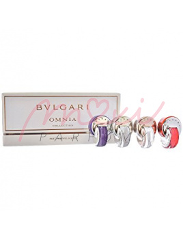 Bvlgari Omnia Collection Mini SET 4x5ml, Omnia Amethyste + Omnia Crystalline + Omnia Crystalline L´eau Parfum + Omnia Coral