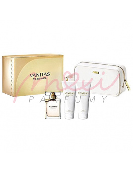 Versace Vanitas SET: Parfumovaná voda 100ml + Sprchový gél 100ml + Tělové mléko 100ml  + Kozmetická taška