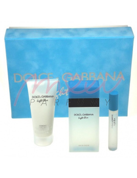 Dolce & Gabbana Light Blue, Edt 100ml + 100ml tělový krém + 7,4ml Edt