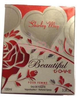 Shirley May Beautiful Love Pour Femme, Toaletní voda 100ml(Alternatíva vône Cacharel Amor Amor)