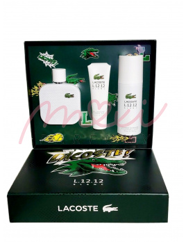 Lacoste Eau De Lacoste L.12.12 Blanc, Toaletní voda 100 ml + sprchovací gél 50 ml + deodorant 150 ml