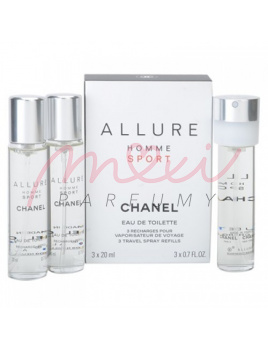 Chanel Allure Sport Cologne, Toaletna voda 3x20ml - Naplniteľný