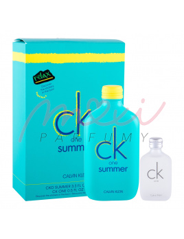 Calvin Klein CK One Summer 2020, Toaletní voda 100 ml + Toaletní voda CK One 15 ml + samolepky