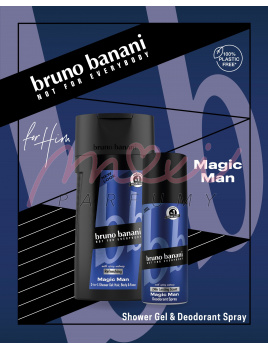 Bruno Banani Magic Man SET: Deospray 150ml + Sprchový gél 250ml