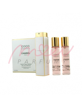 Chanel Coco Mademoiselle, Parfémovaná voda 3x20ml - twist and spray