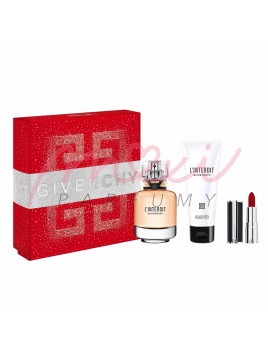 Givenchy L´Interdit SET: Parfumovaná voda 50ml + Tělové mléko 75ml + Rtěnka na rty 1,5g