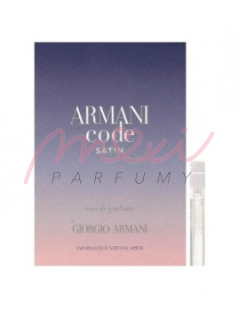 Giorgio Armani Code Satin, Vzorek vůně