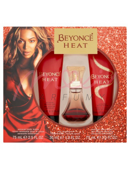 Beyonce Heat, Parfumovaná voda 30ml + 75ml sprchový gél + 75ml Tělové mléko