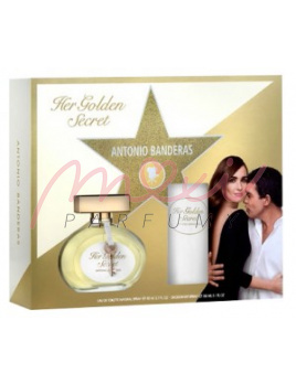 Antonio Banderas Her Golden Secret SET: Toaletní voda 80 ml + Deodorant 150 ml