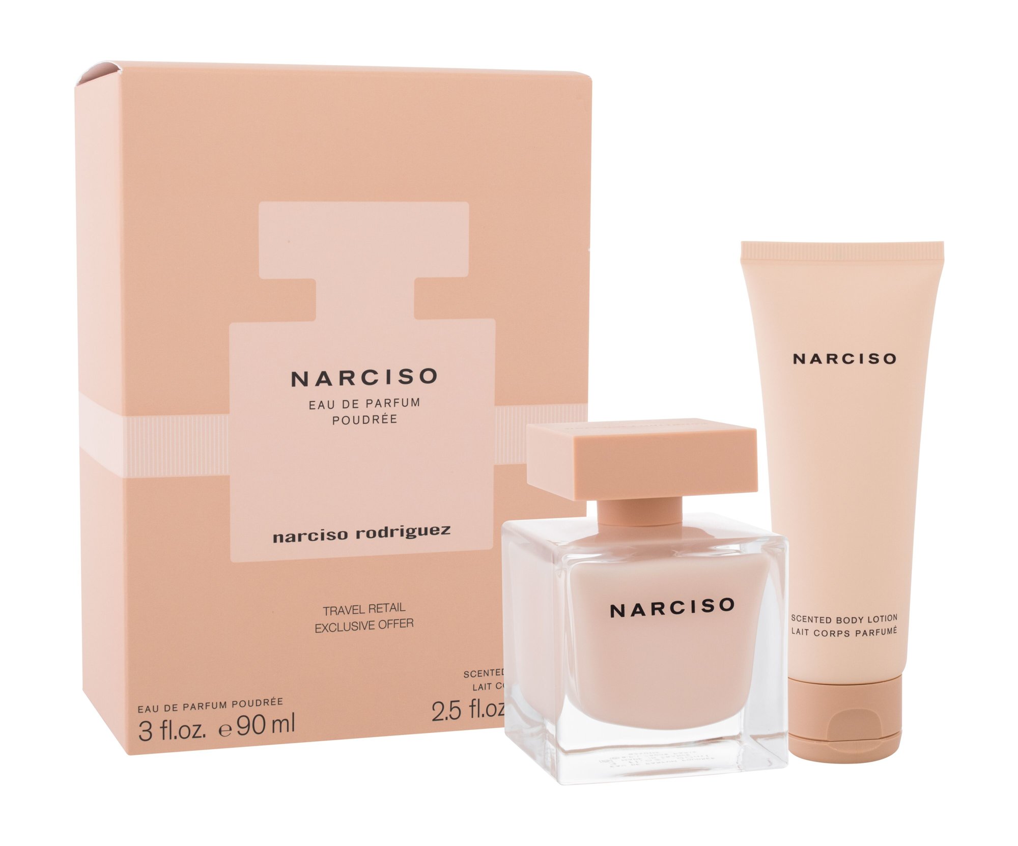 Narciso Rodriguez Narciso Poudrée, parfumovaná voda 90 ml + Tělové mléko 75 ml